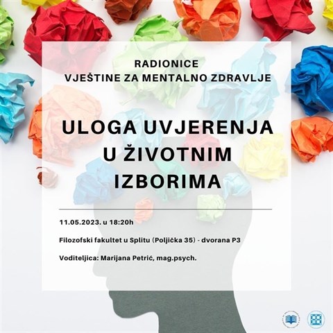 Prijave za radionicu "Uloga uvjerenja u životnim izborima"